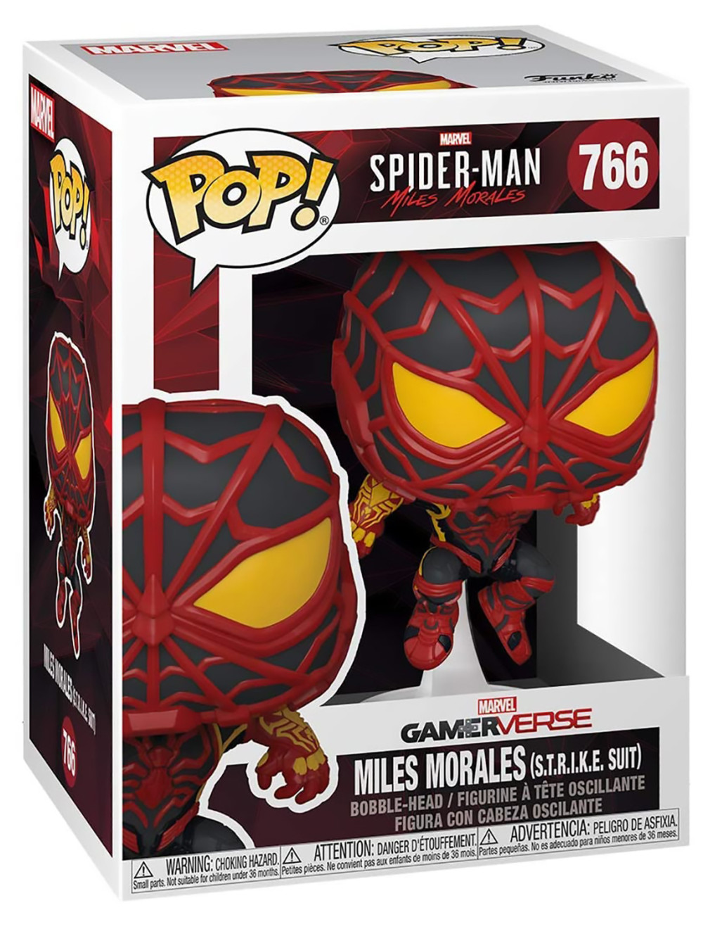  Funko POP: Miles Morales S.T.R.I.K.E. Suit Bobble-Head (9,5 )