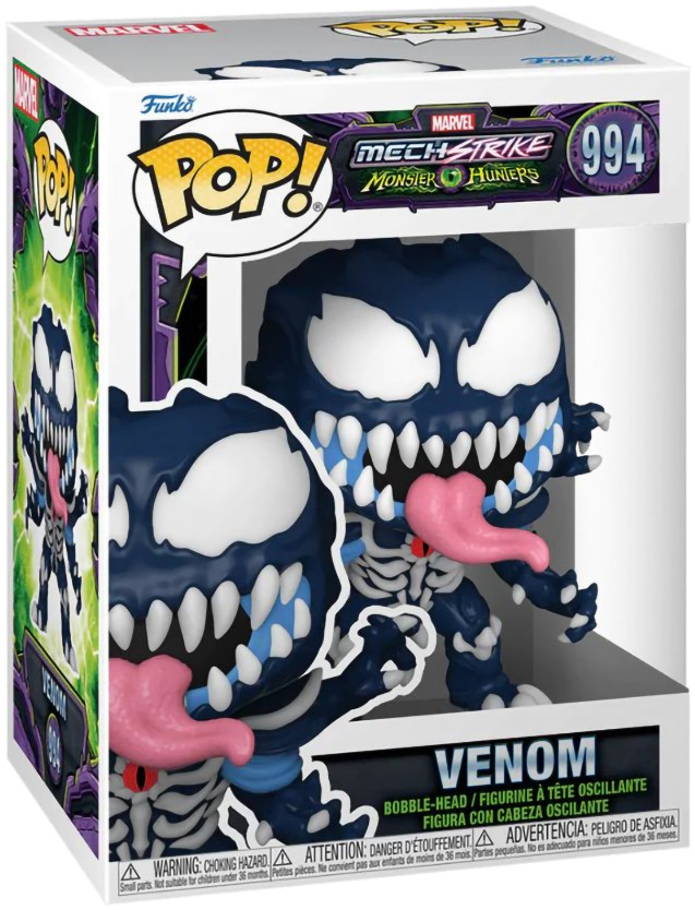  Funko POP Marvel Mech Strike: Monster Hunters  Venom Bobble-Head (9,5 )