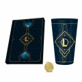 Набор подарочный League Of Legends: Hextech Logo (Стакан, значок, блокнот)