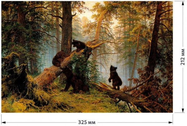 Пазл Wooden Puzzles: Утро в сосновом лесу