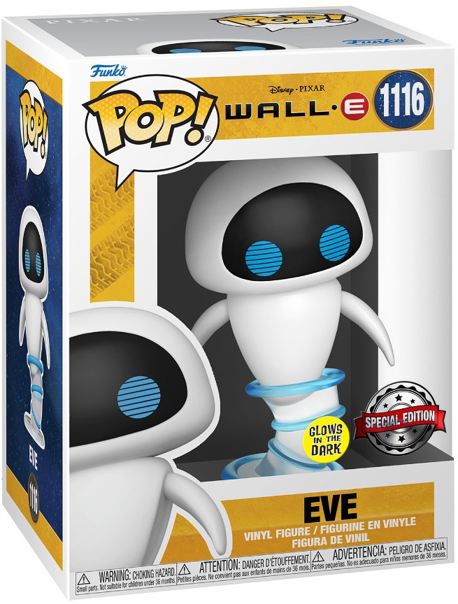  Funko POP Disney: Wall-E  Eve Flying [Glows In The Dark] Exclusive (9,5 )