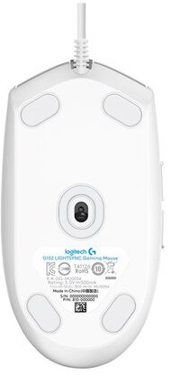 ���� Logitech Mouse G102 Lightsync Gaming White Retail ��������� ������� ��� PC