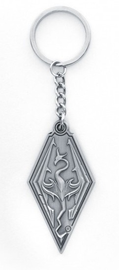  The Elder Scrolls V. Skyrim Keychain Dragon Symbol