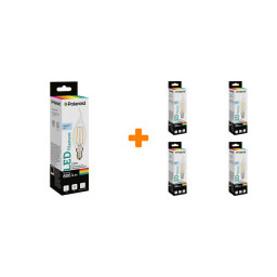    Polaroid 220V C37S FIL 6W 6500K E14 806lm, 5