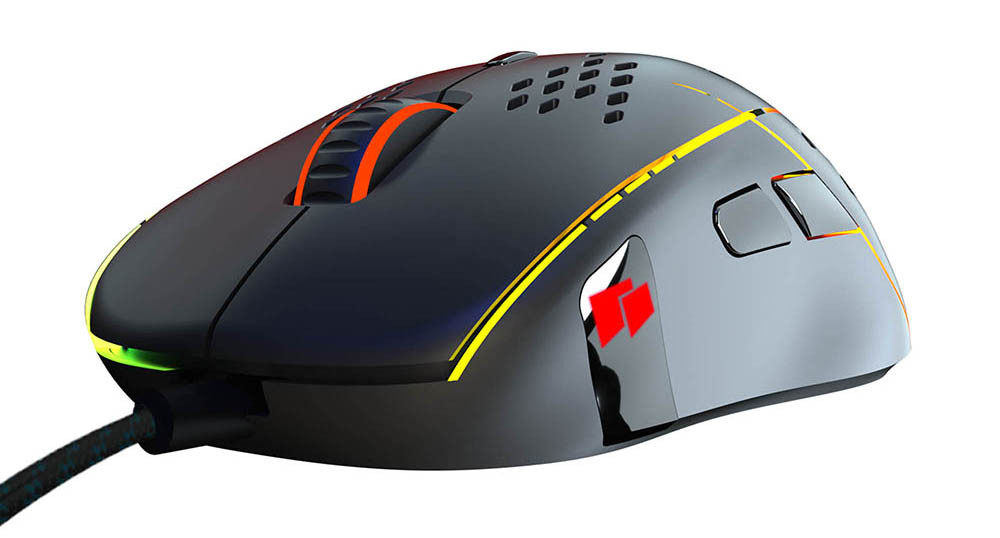 Мышь игровая HIPER Aero A-2 чёрная (USB, 8 кнопок, 6400 dpi, RGB подсветка)