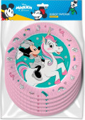 Набор бумажных тарелок Minnie Mouse 3 розовый (180 мм, 6 шт)