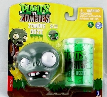 Игрушки-мялки с гелем-наполнителем и вытекающими глазами Zombie Plants vs Zombies