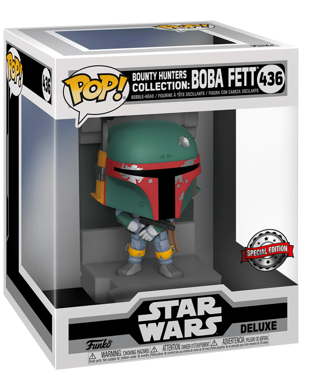  Funko POP: Boba Fett Metallic Deluxe Bobble-Head (9,5 )