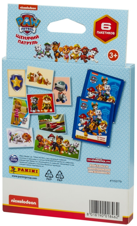 Блистер с наклейками Paw Patrol 7 / Щенячий патруль (6 наборов)