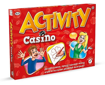 Настольная игра Activity Казино + Шоколад Кэт 12 Для геймера 60г Набор