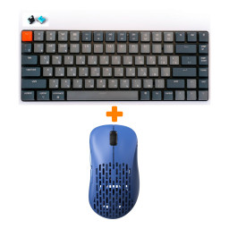����� ���� Pulsar Xlite Wireless V2 Competition Blue + ���������� Keychron K3, White LED  Blue Switch
