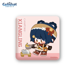  Genshin Impact: Go Camping! Series  Xiangling Square Can Badge