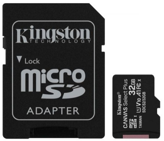   Kingston Canvas Select Plus microSDHC 32GB (SDCS2/32GB-2P1A)