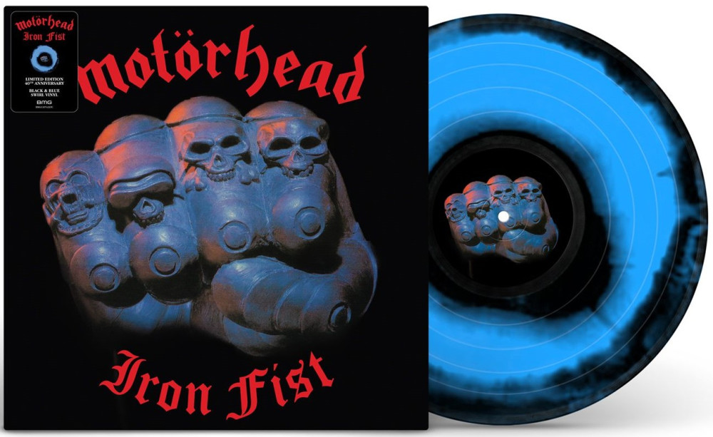 MOTORHEAD  Iron Fist  40th Anniversary  Blue & Black Swirl Vinyl  LP + �������� ���������� COEX ��� ������������� 12" 25�� �����