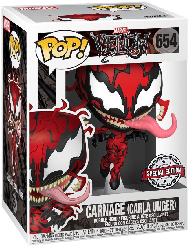 Funko POP Marvel: Venom  Carnage Carla Unger Exclusive Bobble-Head (9,5 )