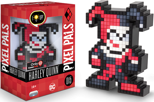 Фигурка Pixel Pals: DC – Harley Quinn Светящаяся