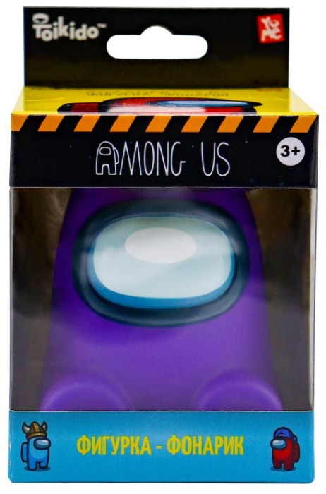 Фигурка-фонарик Among Us (фиолетовый) (9 см)
