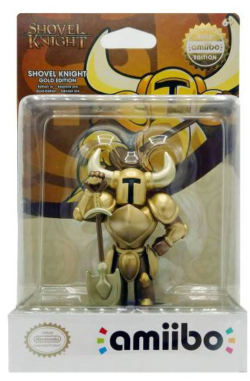 Shovel Knight: Интерактивная фигурка amiibo – Shovel Knight Treasure Trove: Gold