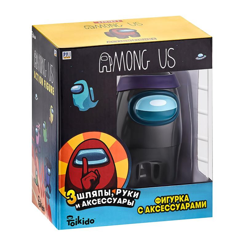 Фигурка Among Us Action чёрный