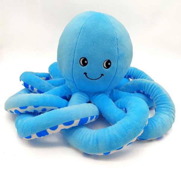 Мягкая игрушка Осьминог голубой (25 см)