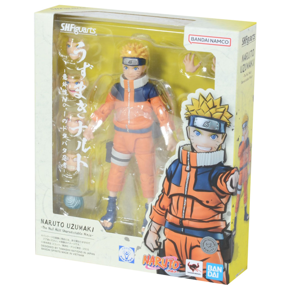 Фигурка S.H.Figuarts Naruto Shippuden: Naruto Uzumaki – The No.1 Most Unpredictable Hyperactive Ninja (13,5 см)