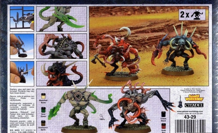 Набор миниатюр Warhammer 40,000. Chaos Spawn