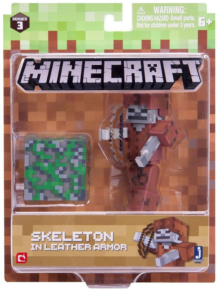  Minecraft Series 3: Skeleton In Leather Armor (8 )