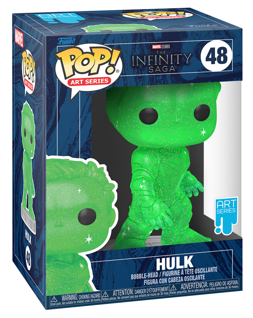  Funko POP Art Series: Marvel Infinity Saga  Hulk Green With Case Bobble-Head Exclusive (9,5 )