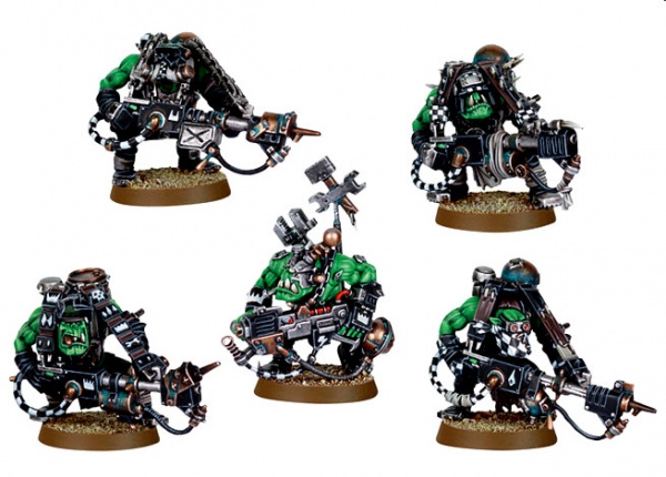 Набор миниатюр Warhammer 40,000 Ork lootas and burnas