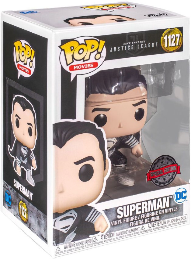 Фигурка Funko POP Movies: Zack Snyder`s Justice League – Superman Black Suit Exclusive (9,5 см)