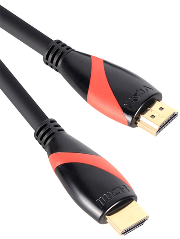 Кабель VCOM HDMI 19M/M 2.0 , 3 м (CG525-R-3.0) (black / red)