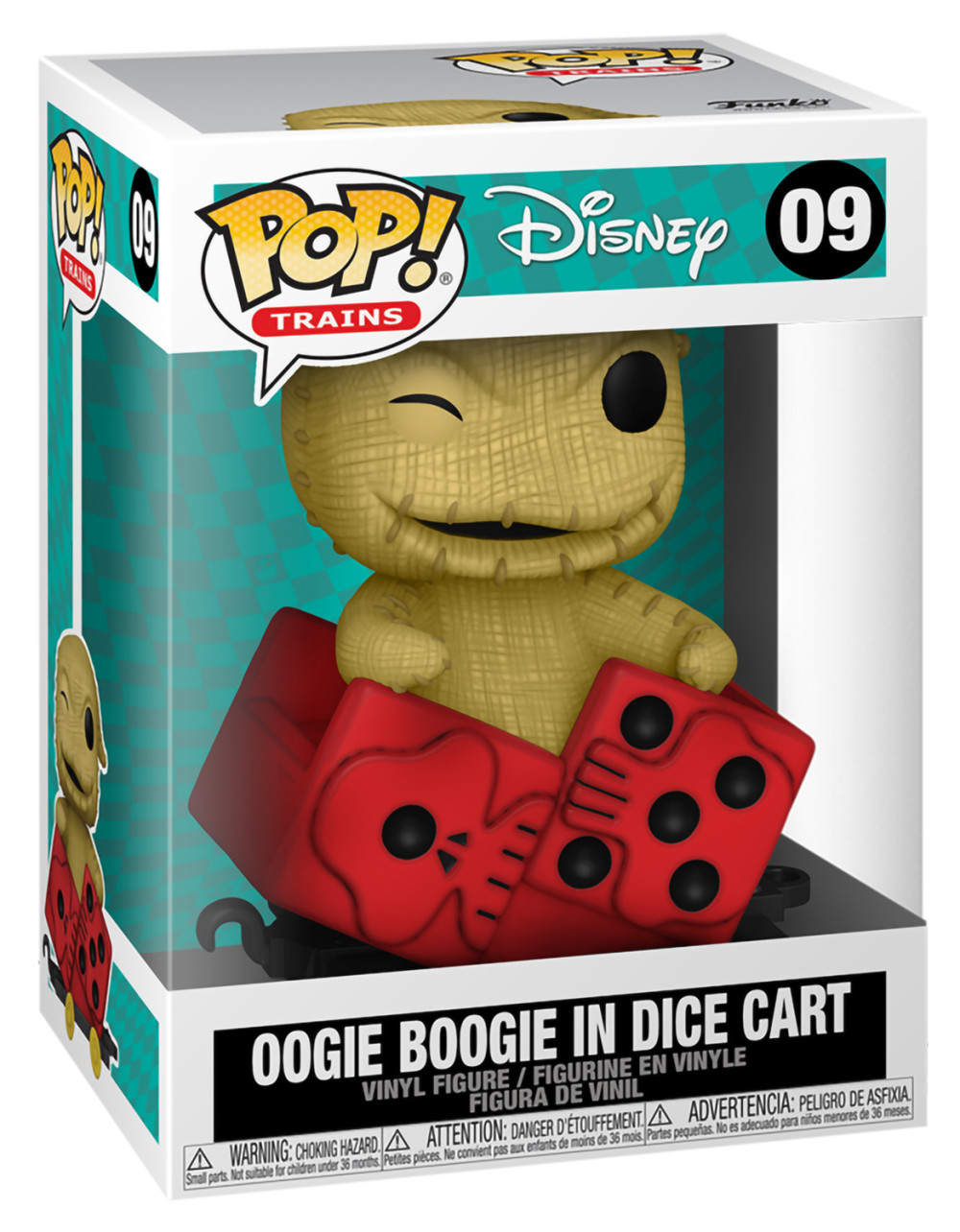  Funko POP Trains: The Nightmare Before Christmas  Oogie Boogie In Dice Cart (9,5 )
