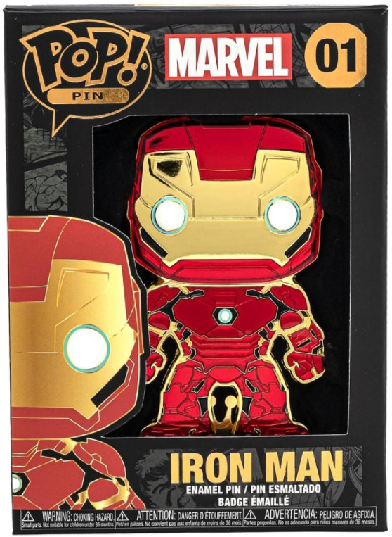  Funko Pop Pin: Marvel   Iron Man Large Enamel Pin