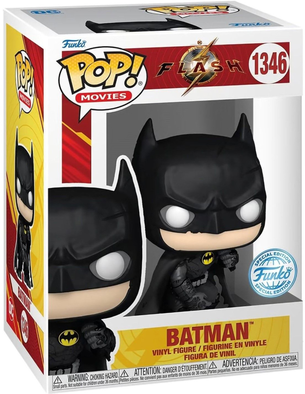 Фигурка Funko POP Movies: The Flash – Batman Battle Damaged Exclusive (9,5 см)