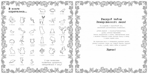 Зачарованный лес: Книга для творчества и вдохновения
