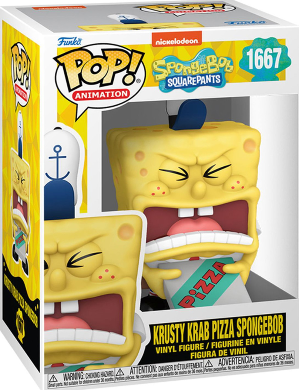 Фигурка Funko POP Animation: Spongebob SquarePants 25th Anniversary – Krusty Krab Pizza Spongebob (9,5 см)