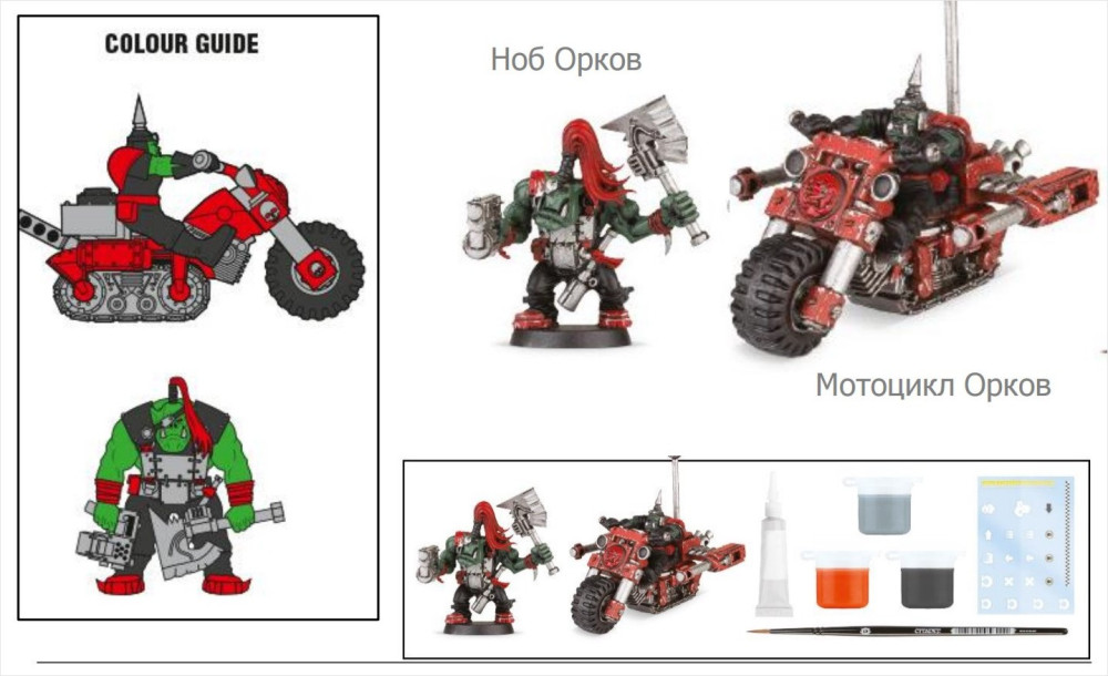 Warhammer 40 000: Miniatures Build+Paint  Space Ork Blastabike