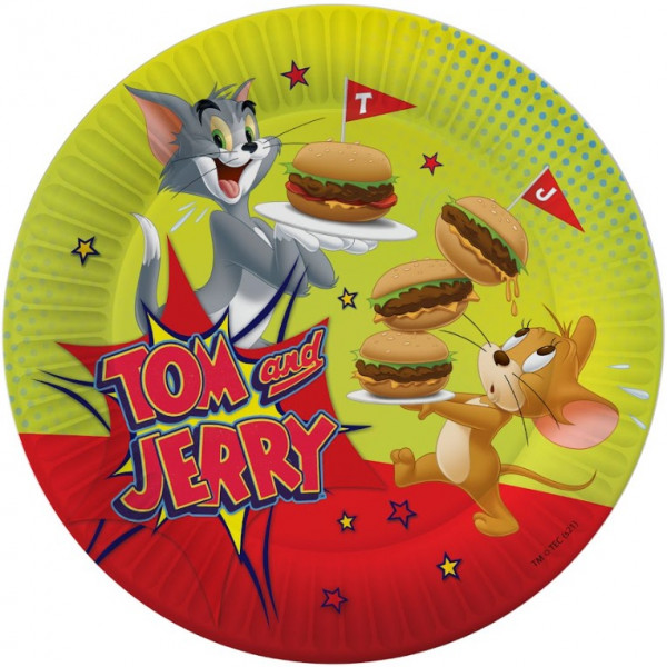 Набор бумажных тарелок Tom And Jerry (180 мм, 6 шт)