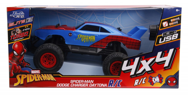 Машина на радиоуправлении Hollywood Rides Marvel Spider-Man – Spider-Man Daytona Ford Raptor Chassis (масштаб 1:12)