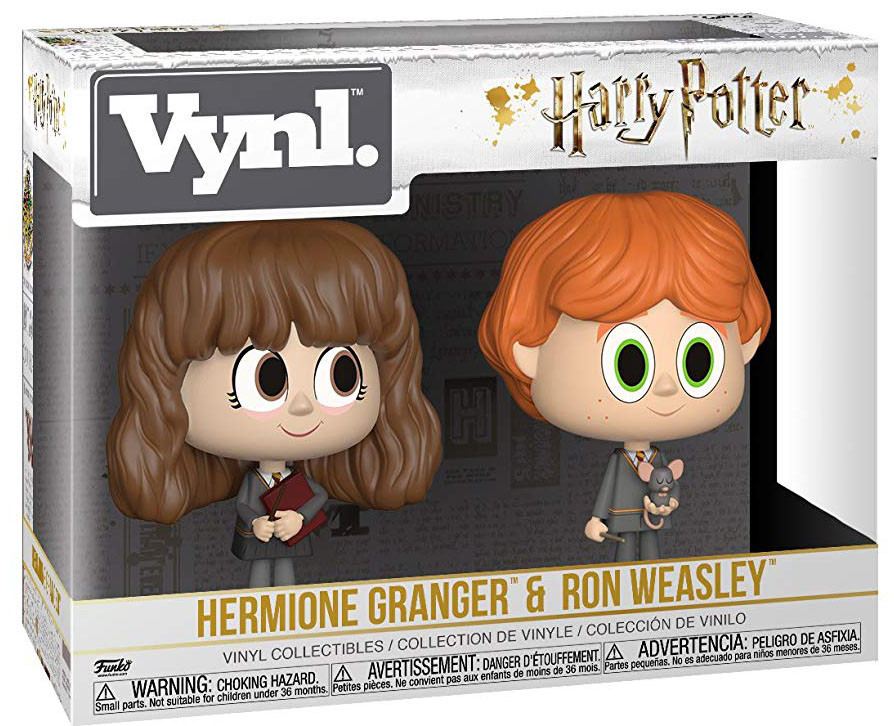  Funko Vynl: Harry Potter  Hermione Granger + Ron Weasley Broken Wand (2-Pack)