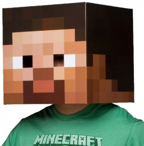 Маска-голова Minecraft: Стив (картон)