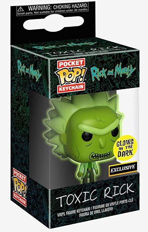Брелок Funko POP: Rick & Morty – Toxic Rick Glows In The Dark