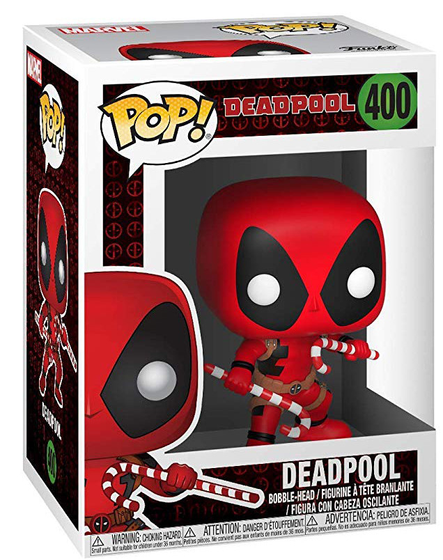  Funko POP Marvel: Holiday  Deadpool With Candy Canes Bobble-Head (9,5 )