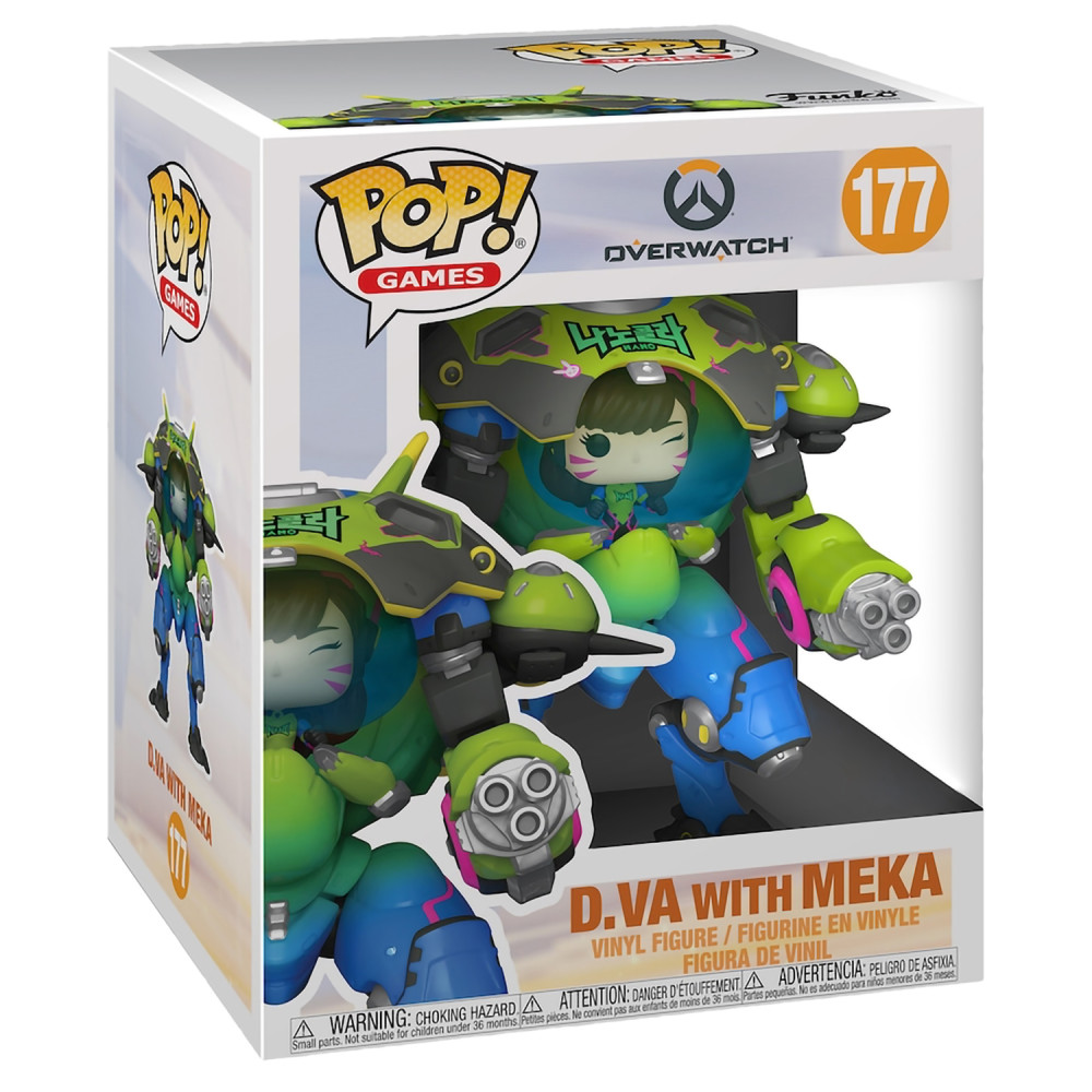  Funko POP Games: Overwatch  D.Va With Meka Metallic Exclusive (15 )