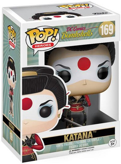 Фигурка Funko POP Heroes: DC Comics Bombshells – Katana (9,5 см)