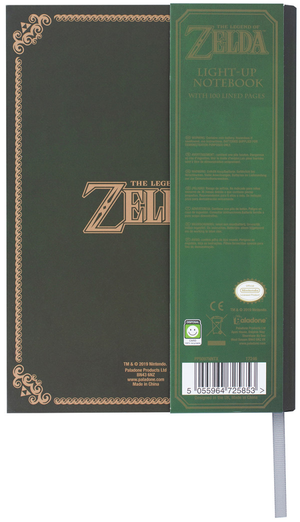 Блокнот The Legend Of Zelda: Triforce – Light Up