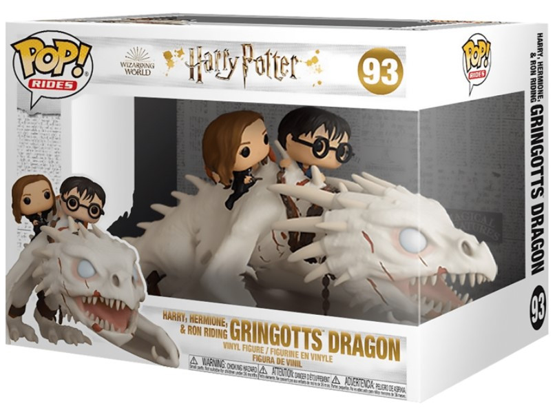  Funko POP: Harry Potter  Hermione & Ron Riding Gringotts Dragon (9,5 )