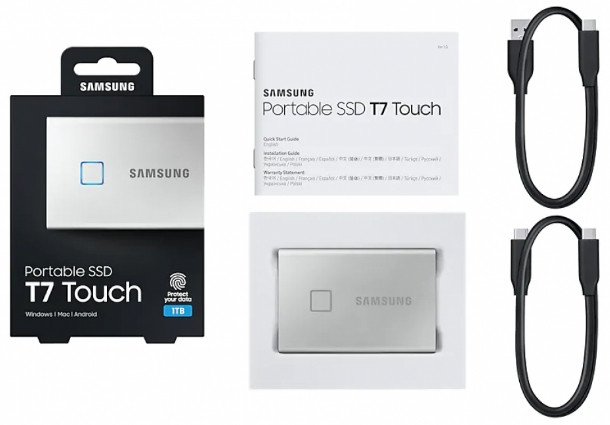   Samsung SSD T7 Touch 1TB USB Type-C ()