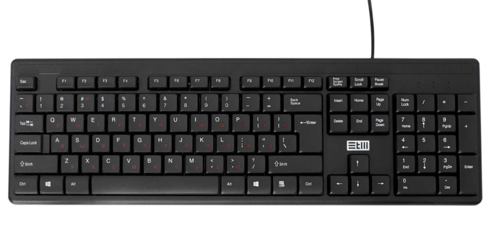 Клавиатура STM 204C проводная для PC (черный)(STM 204C)