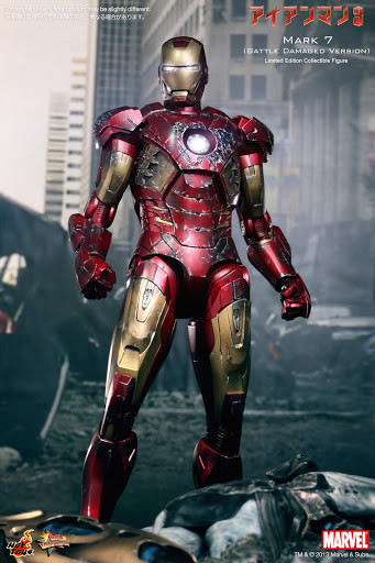  Iron Man 3 Iron Man Mark 7 Battle Damaged Version (36 )